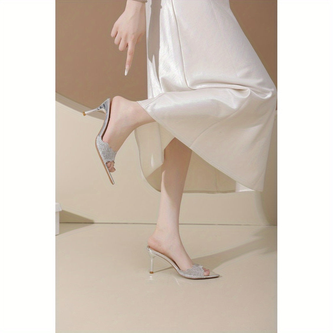 Women'S Lightweight Lace-Up High Heel Sandals - /MH