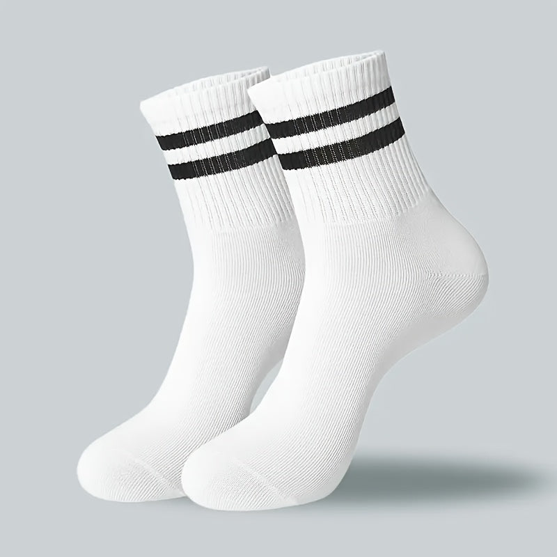 10/20 Dual-Striped Long Socks for Men And Women -/MH