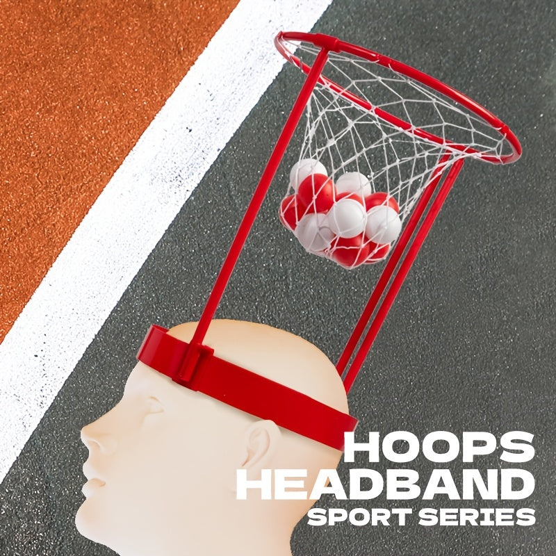 2 Packs Head Hoop Basketball Party Game For Kids And Adults Carnival Game Adjustable Basket Net Headband With 20 Balls For Carnival Party Birthday Party Indoor Outdoor Game Halloween Christmas Gift