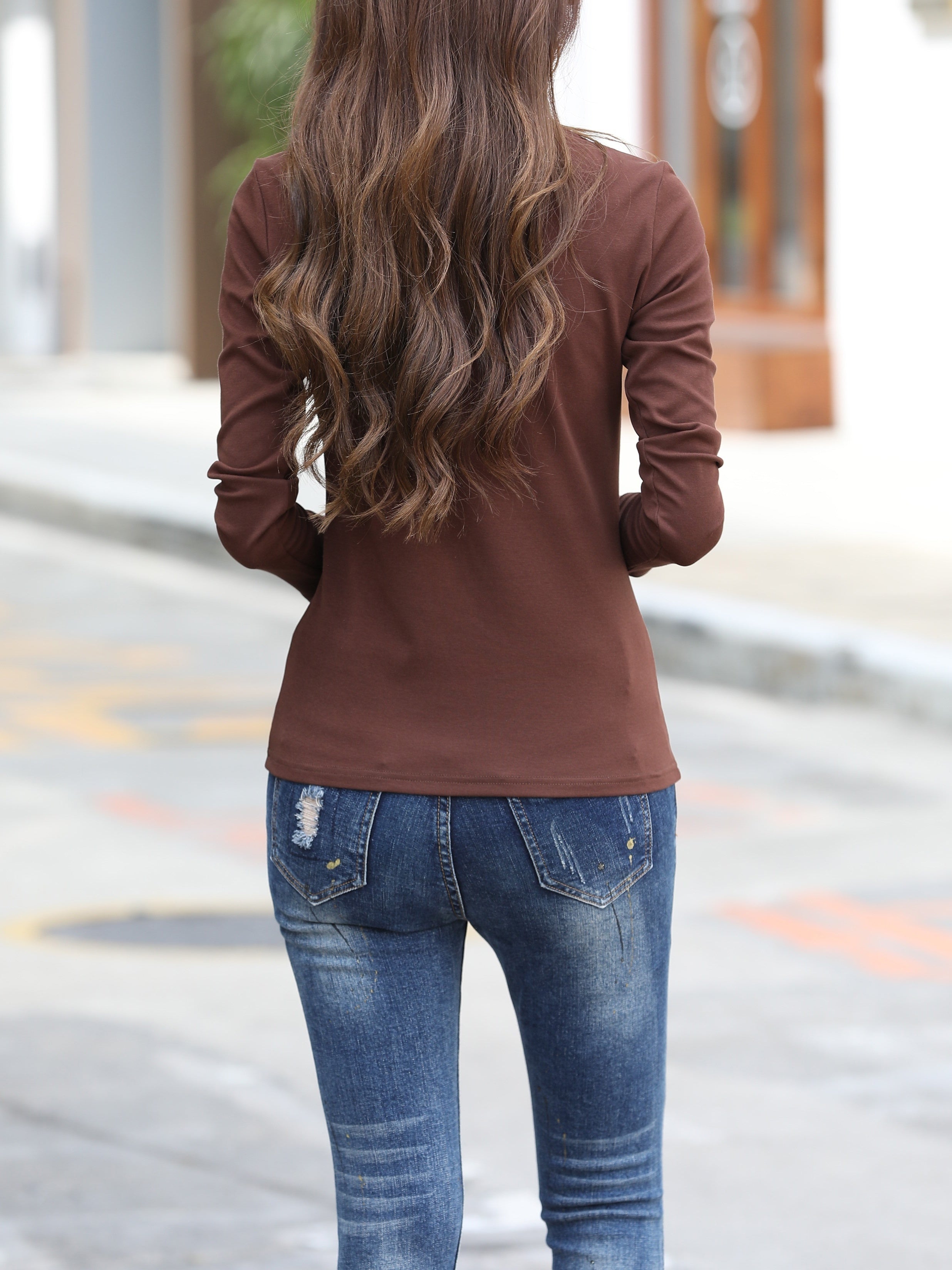Women'S Elegant Crew Neck T-Shirt,
