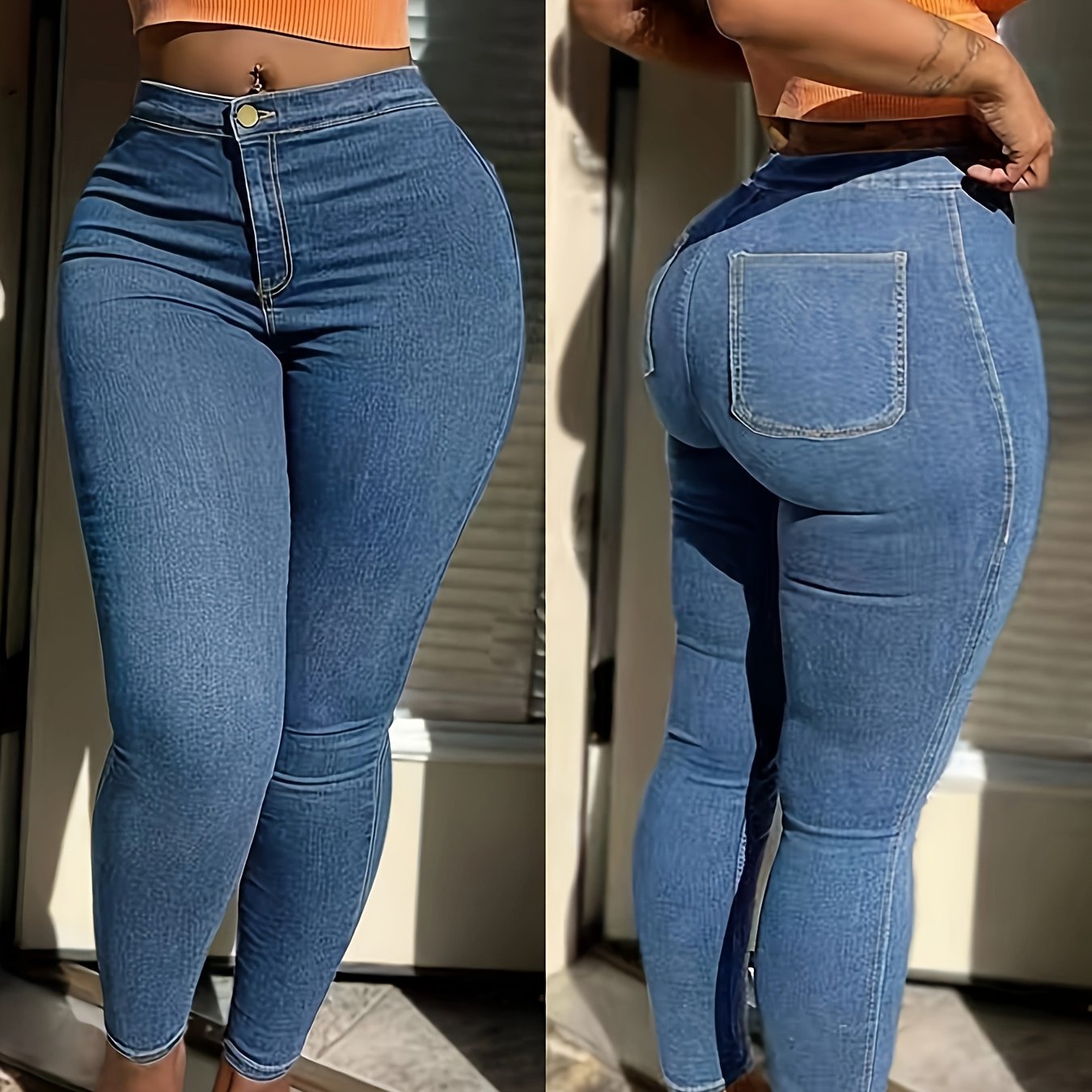Women'S Slim-Fit Stretch Denim Jeans - /MH
