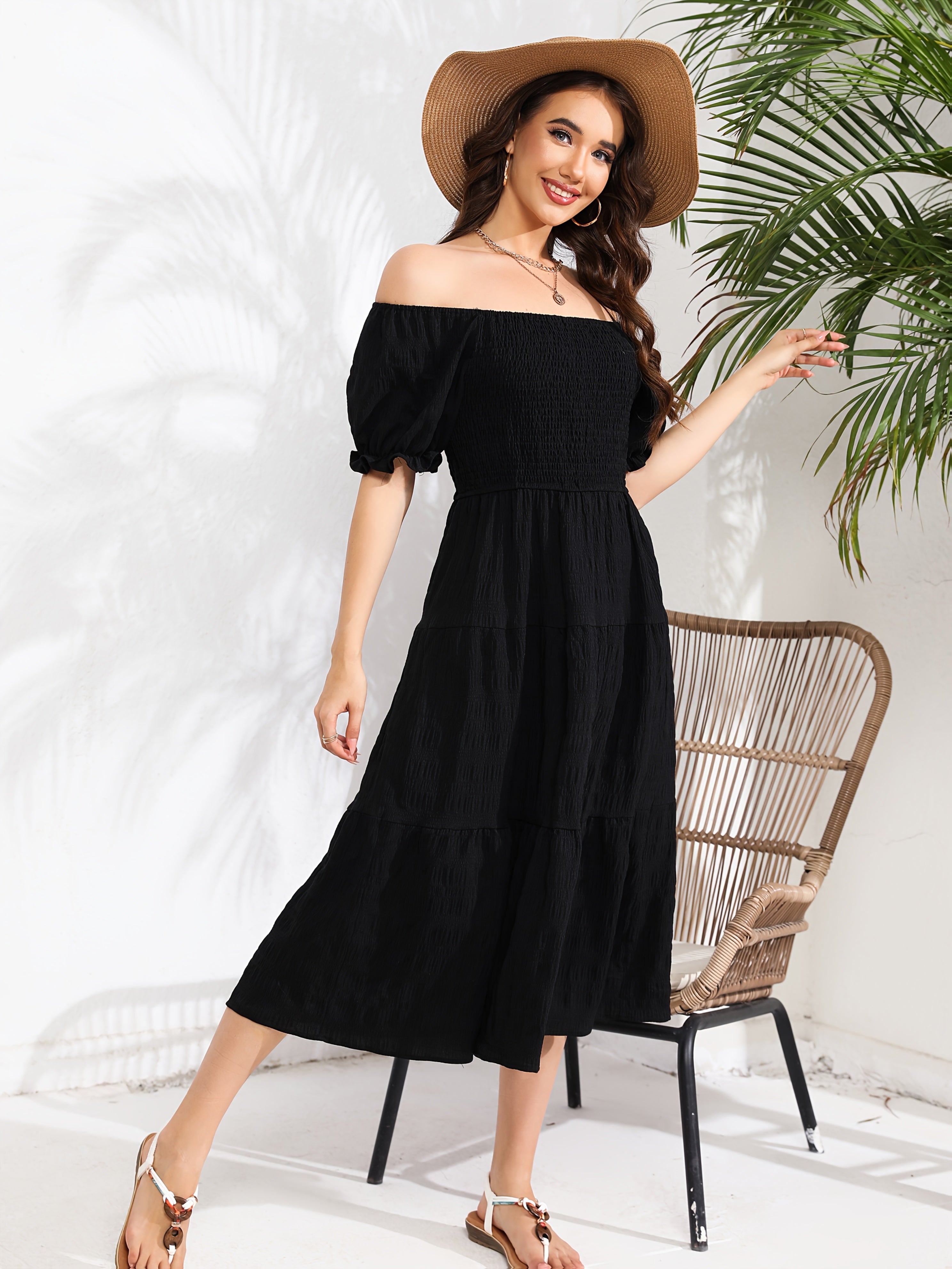 Solid Color Two-Wear Dress./MH