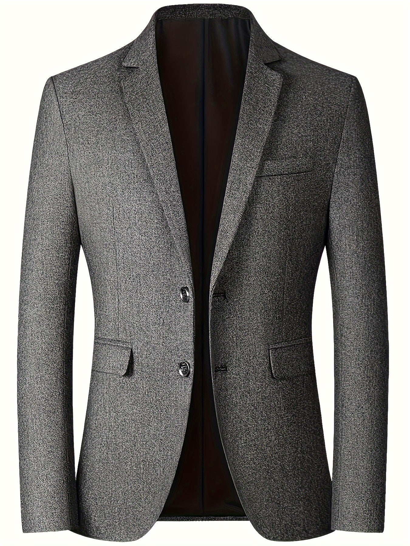 Men's Single-Breasted Blazer, Casual Slim Fit Business Suit Jacket,