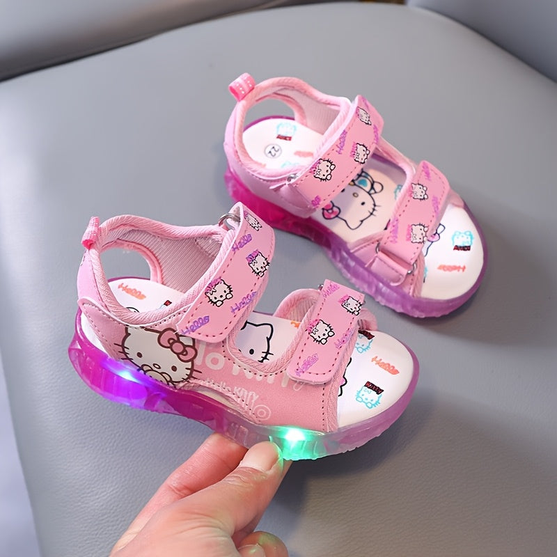 SANRIO Girls' Summer Light-Up Sports Sandals,