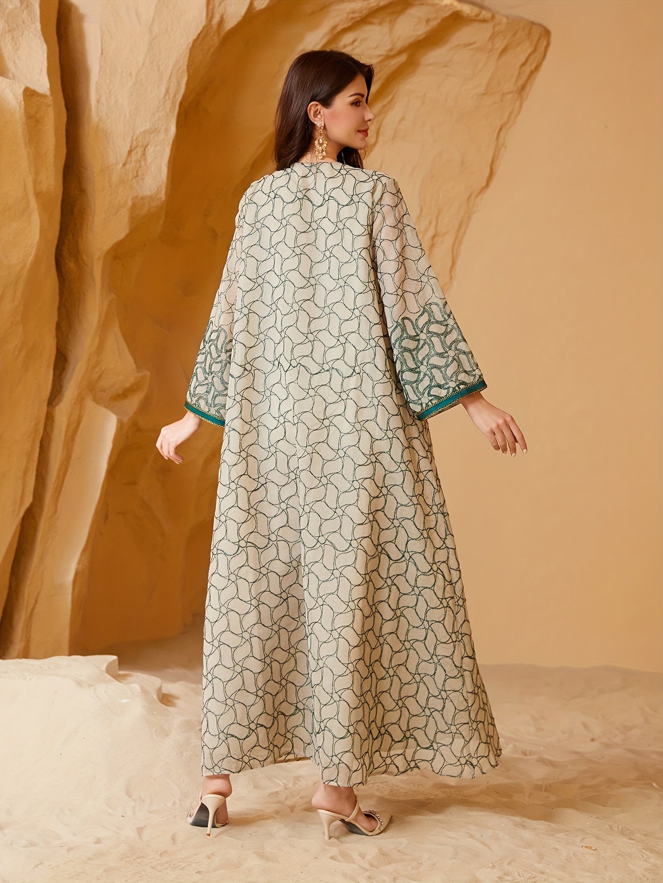 Elegant Middle Eastern Style Jalabiya Dress for Women -./MH