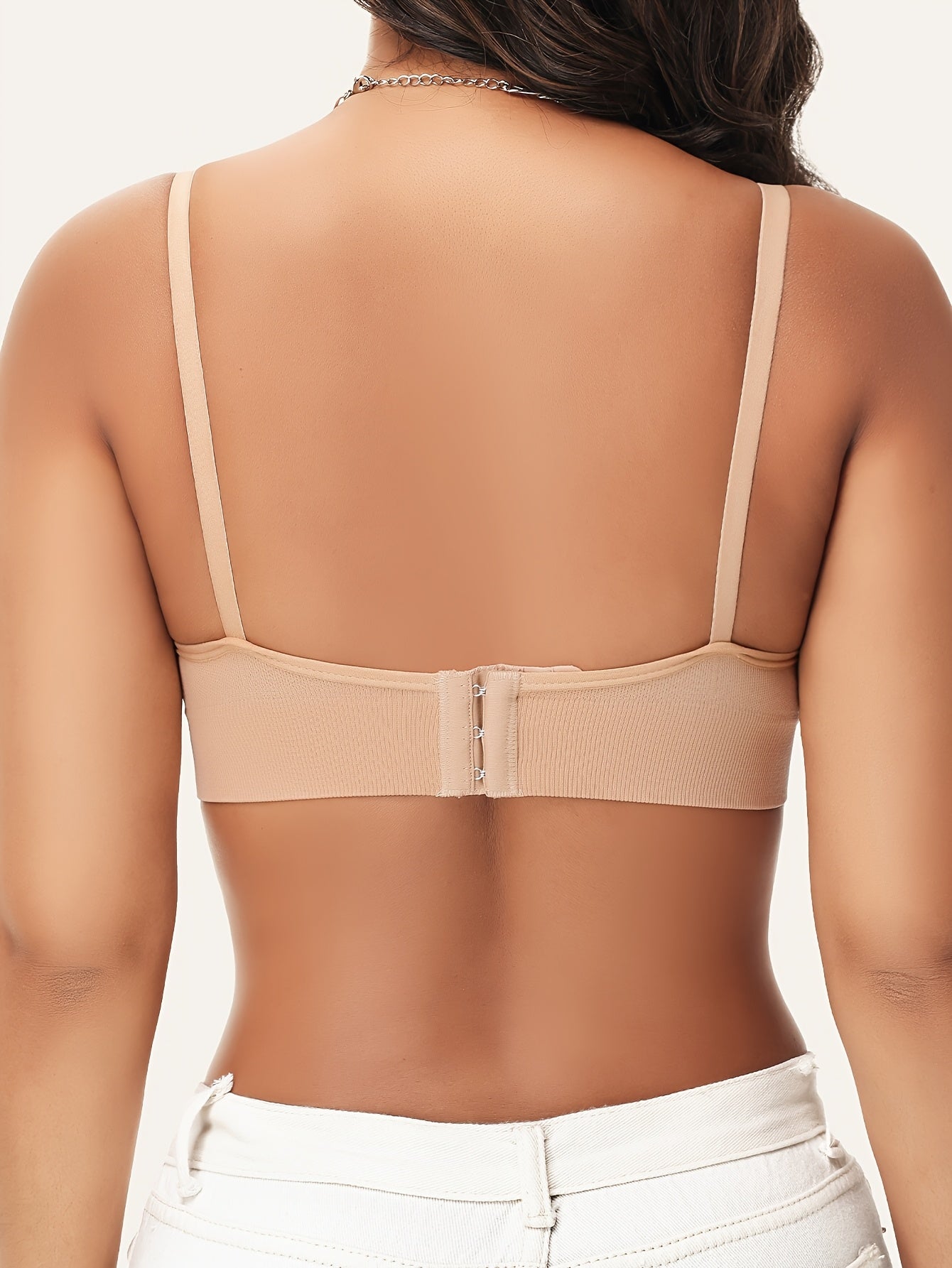 1pc Women's Wireless Bra - No Underwire, Removable Pads '/MH
