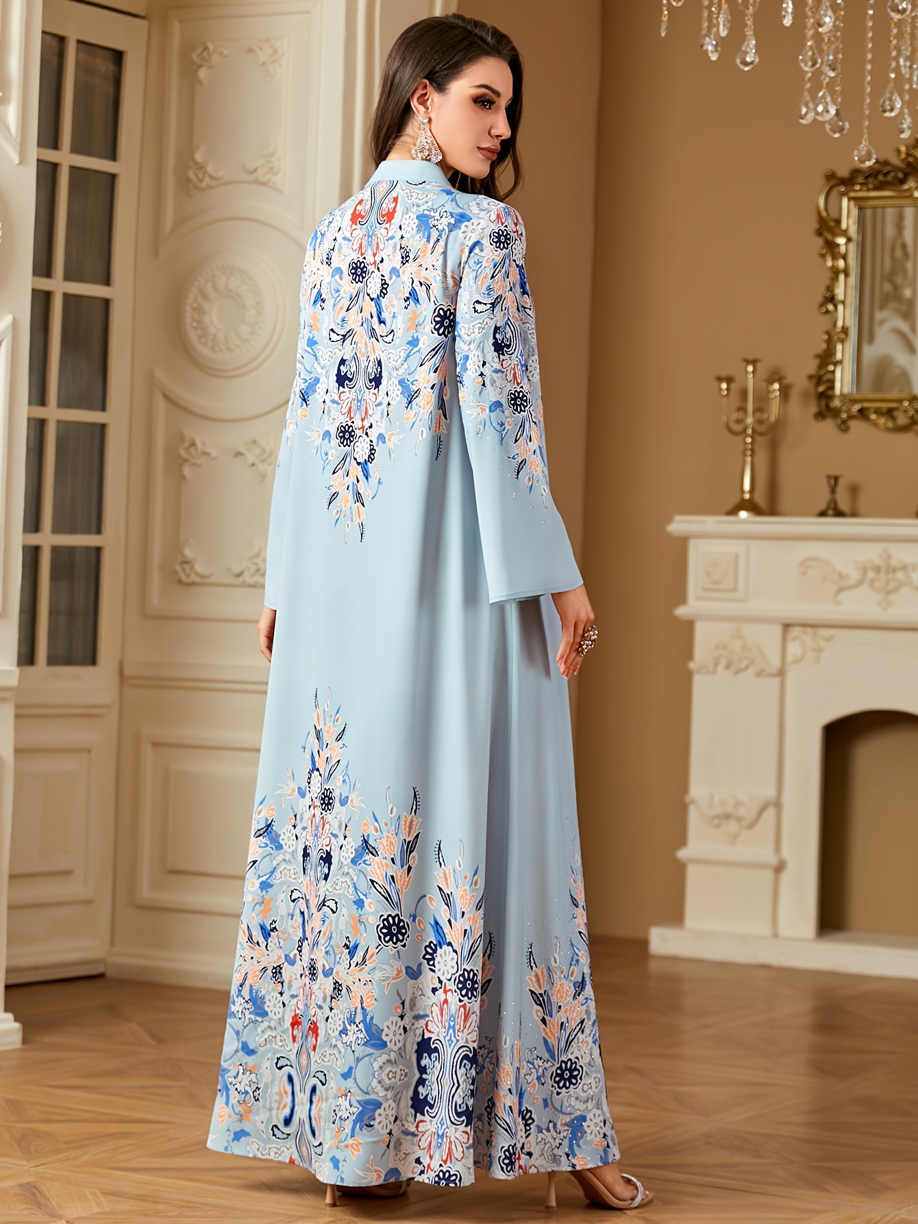 [Pearl A-Line Dress] Cute A-Line Long Sleeve Dress./MH