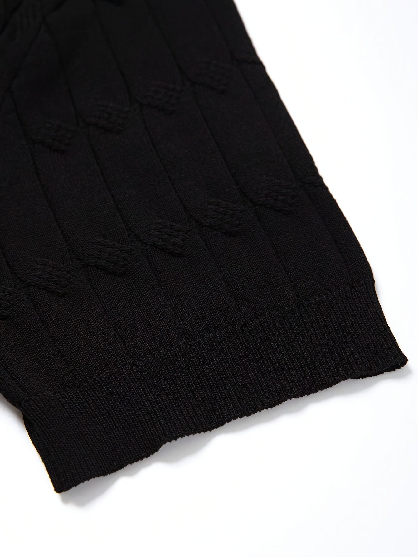 Chic Knit Shirt, Men's Casual Lapel Mid Stretch V-Neck Pullover Sweater