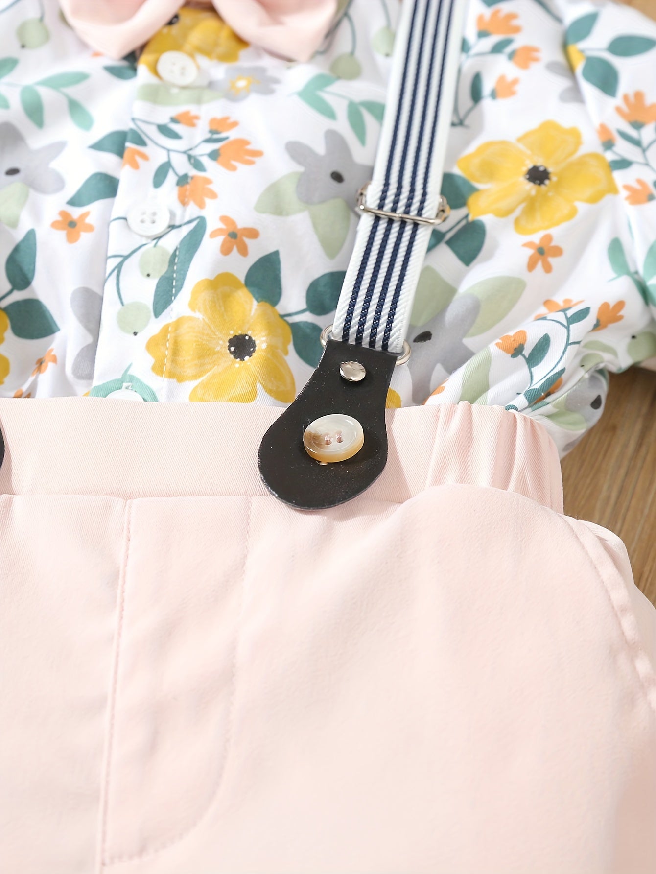 Summer Outfit Set For Kids, Includes Cute Floral Print Dress.