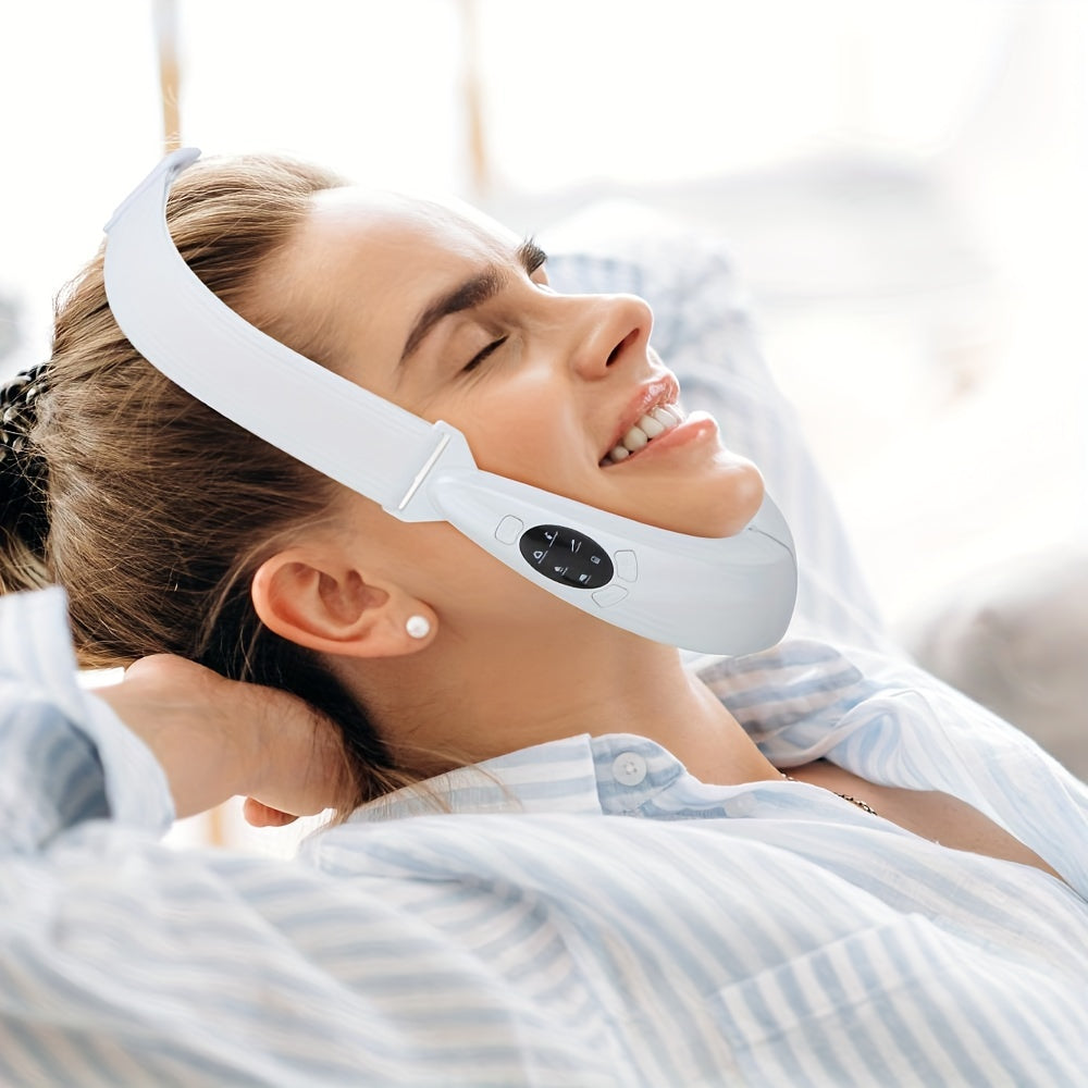 [Rechargeable Face Lift] Rechargeable V Line Face Lift Massager | USB Facial Shaping Device - White, Gift for friend Gift for Mom On Mother's Day