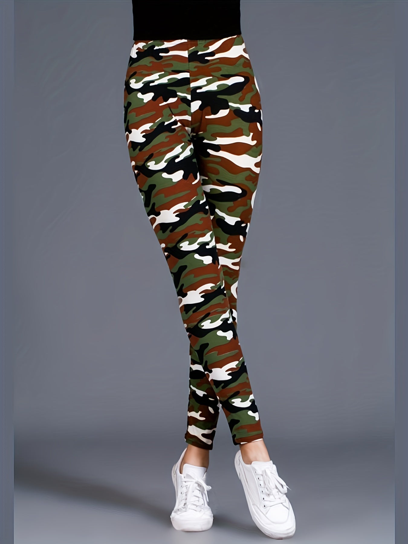 Women's Leggings Floral Printed Pants Casual High Waist Sweatpants Leggings.