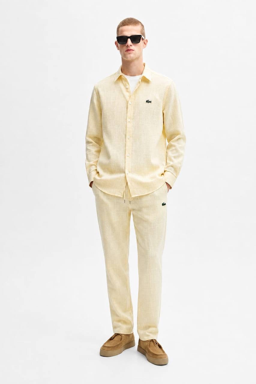 Men’s Premium Rich Linen Co-ord Set | Full Sleeve Shirt & Wide Leg Trouser | Luxury Seeta Set | M–XXL