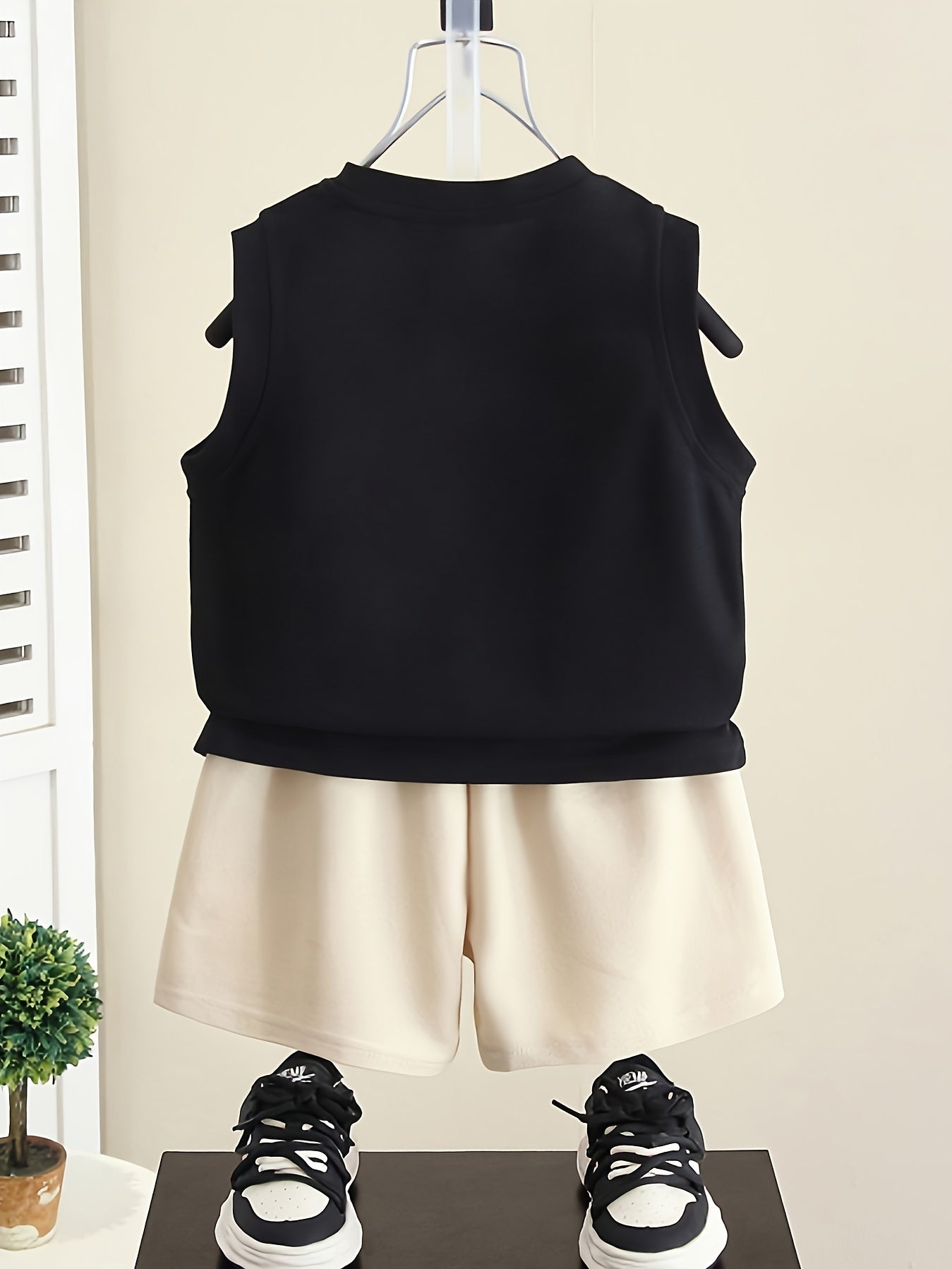 2pcs Set For Baby Boys, Summer Casual Cotton Sleeveless.