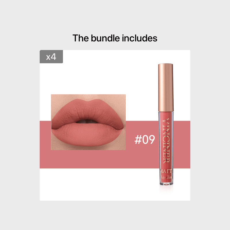 12 colors Matte Velvet Lip Glaze - Long Lasting, Waterproof, Non-Sticky.