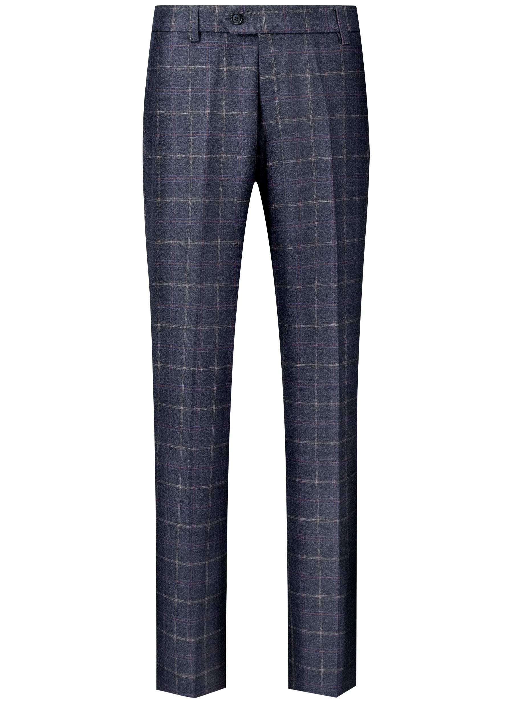 3pcs Men's Plaid Pattern Dress Suit Set, Notch Lapel Collar Blazer.