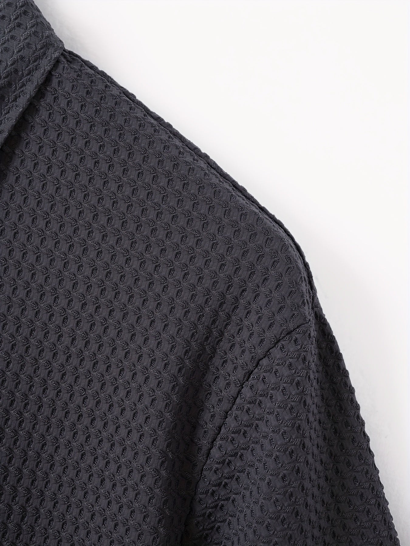 Men's Solid Color Quarter Zip Golf Shirt, Breathable Short Sleeve .