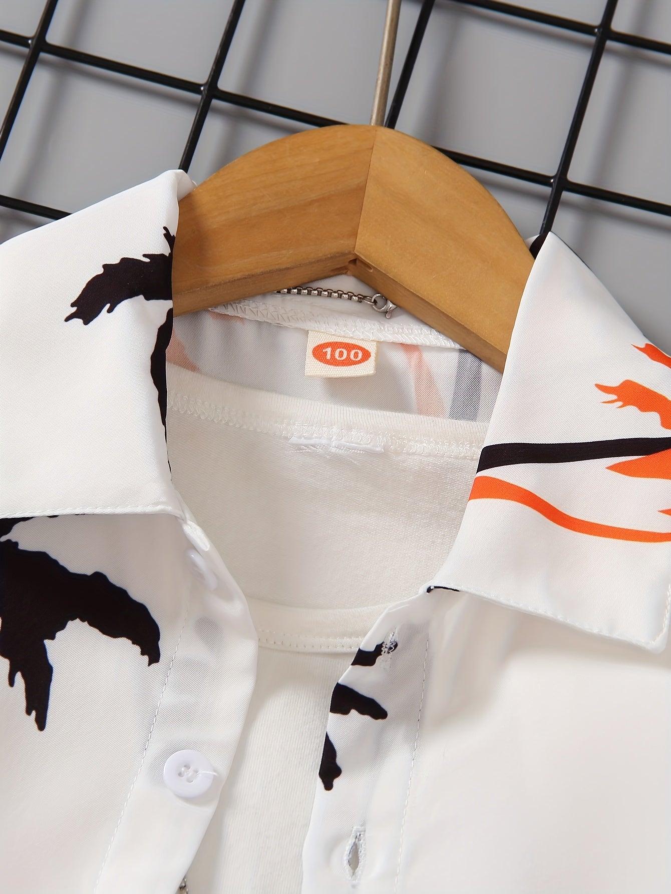 Boy's Hawaiian T-shirt Vacation Kids Round Neck .