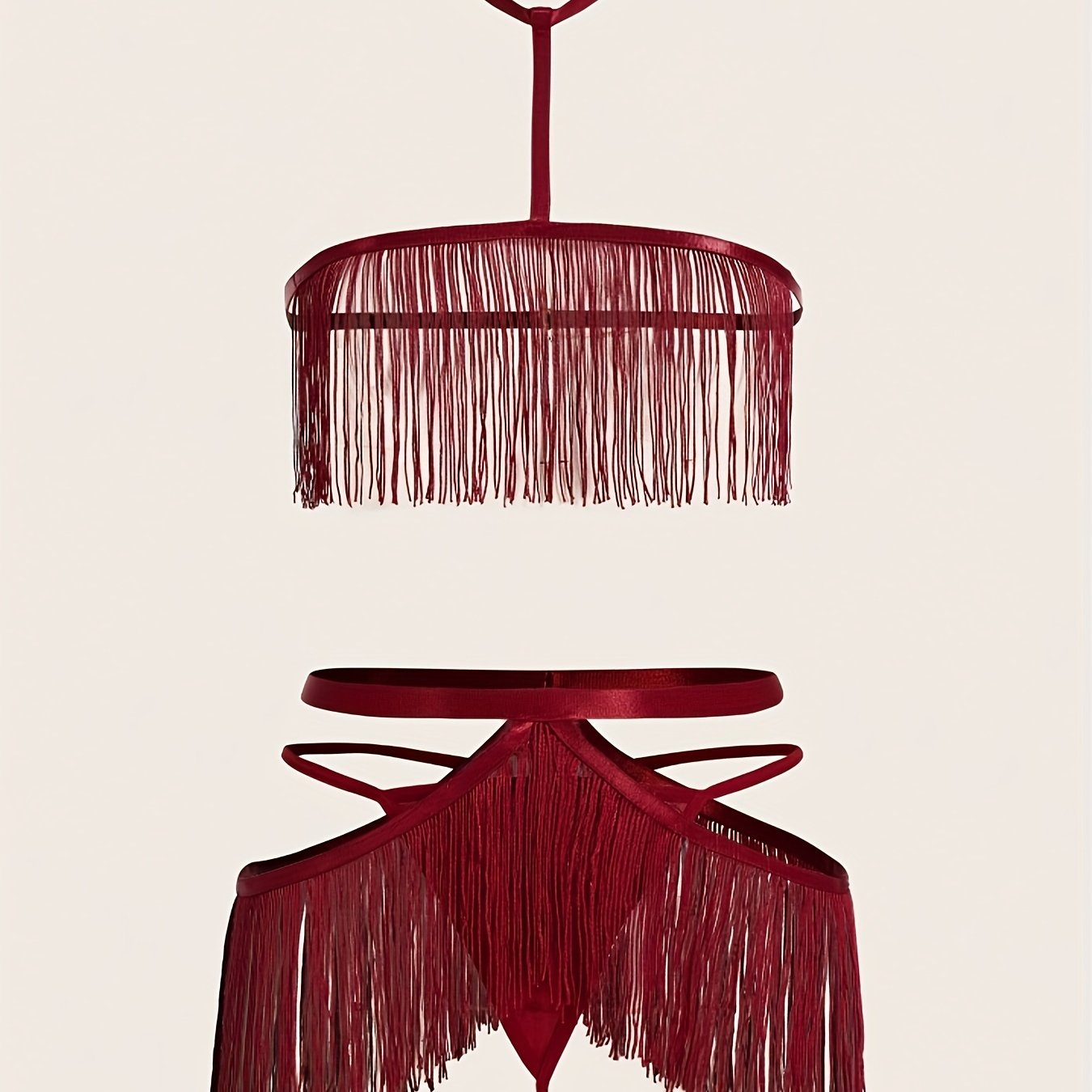 Halter Neck Tassel Fashion Charm Design Lingerie Set, /MH