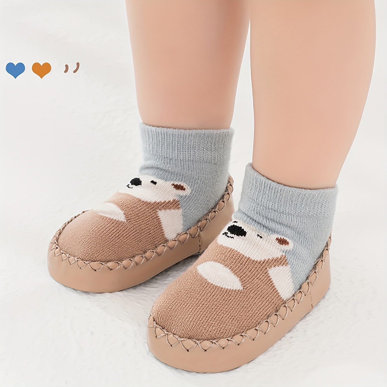 1 Pair Of Toddler's Novelty Cute Cartoon Floor Sock Shoes, /MH