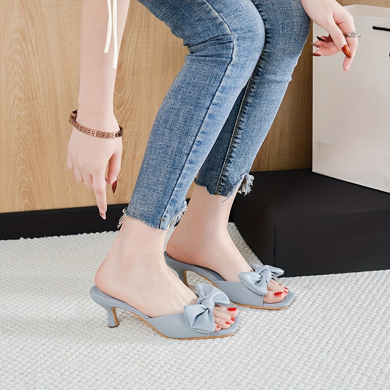 Women's Sweet Style Open-Toe Sandals with Bow Detail ./MH