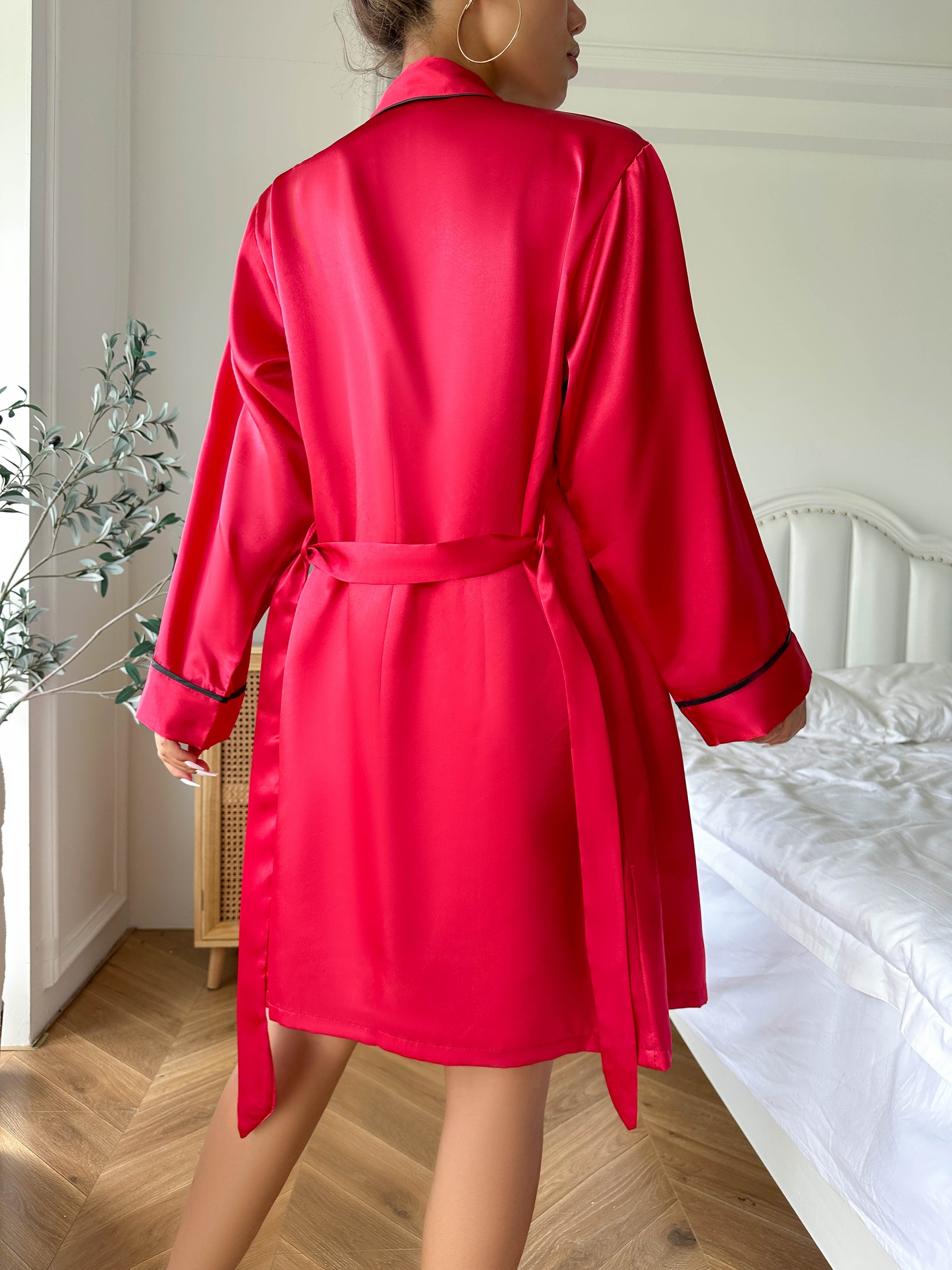 Simple Satin Pajama Set,