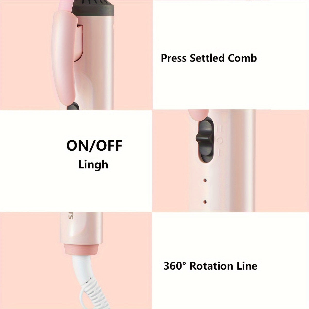 9/16/25mm Hair Curling Iron Ultra-fine Curling Wand Hair Curler Waver DIY Hair Styling Tools Holiday Gift For Women
