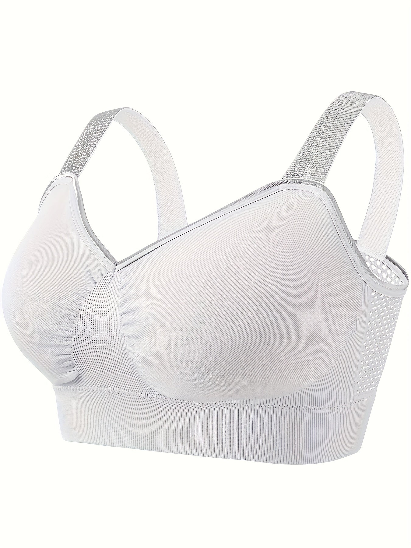 Middle Eastern Summer Thin Silvery Contrast High-End Bra Plus ./MH