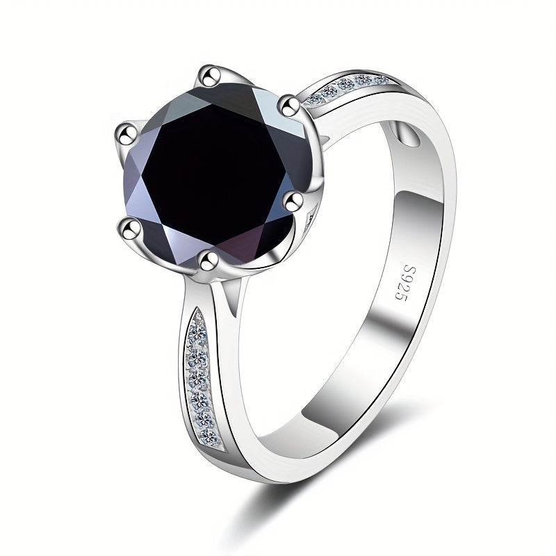 3ct Moissanite Ring 925 Sterling Silver Multi Colors To Choose High Quality Wedding Ring For Brides With Certificate And Gift Box