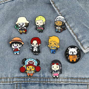 1pc New Cartoon Character Brooch Creative Little Boy Little Girl Enamel Brooch Metal Paint Badge Backpack Clothing Jewelry Wallet Pendant Holiday Gift