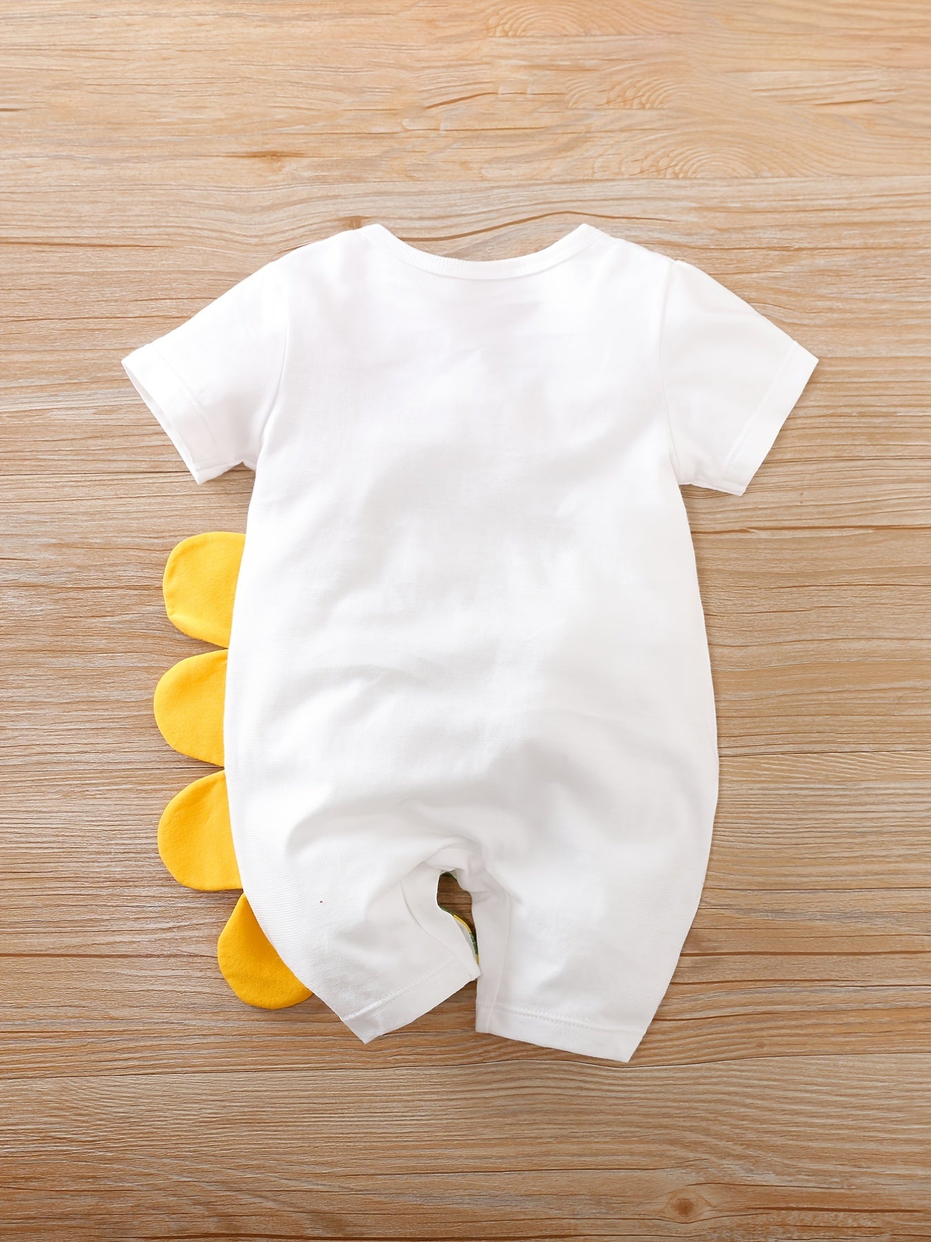 Baby Boys' Short Sleeve Romper Jumpsuit - Cute Cartoon Crocodile Print,