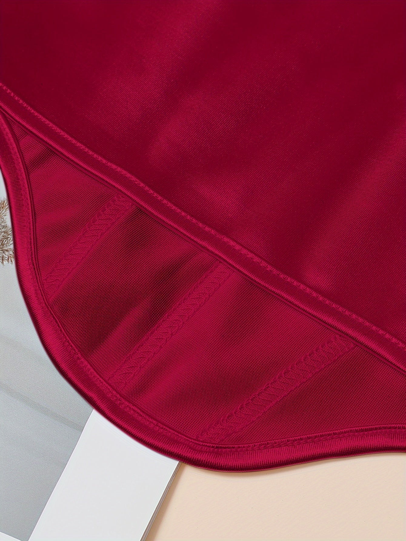 Chic Light Purple Satin Corset Crop Top .