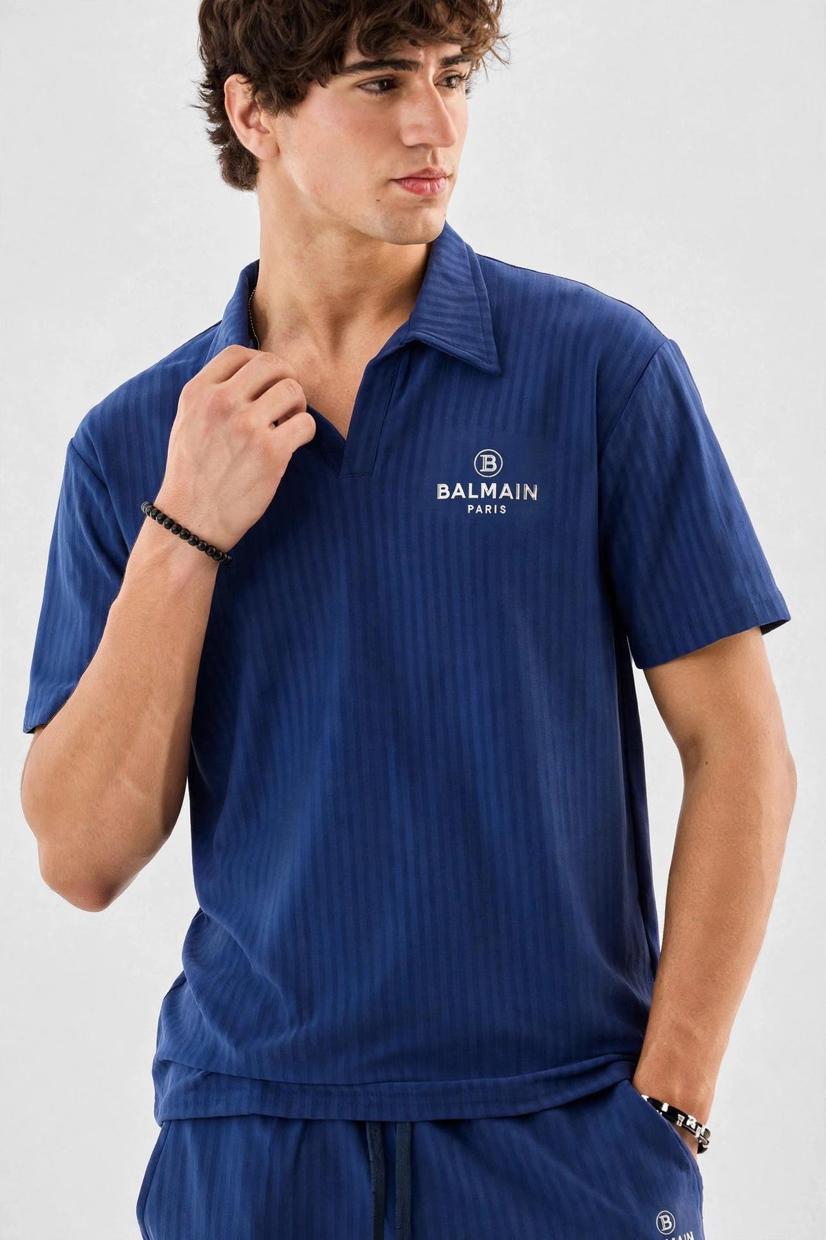 Dobi Cotton Co-Ord Set - Polo & Shorts | MEN