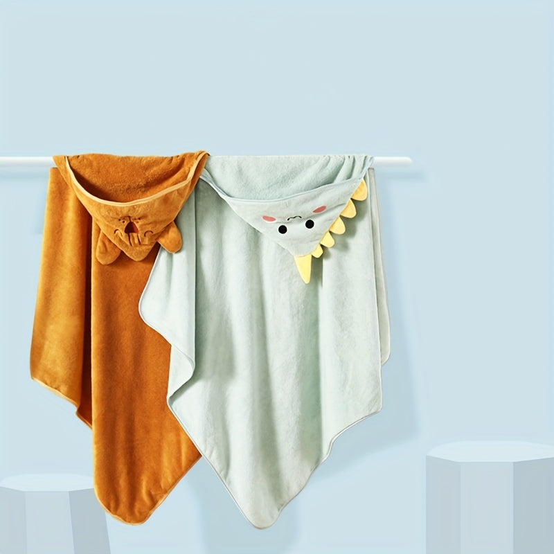 Baby Bathrobe, Baby Bath Towel, Absorbent Microfiber Cartoon Bath Towel, Christmas/Halloween/Thanksgiving Day Gift