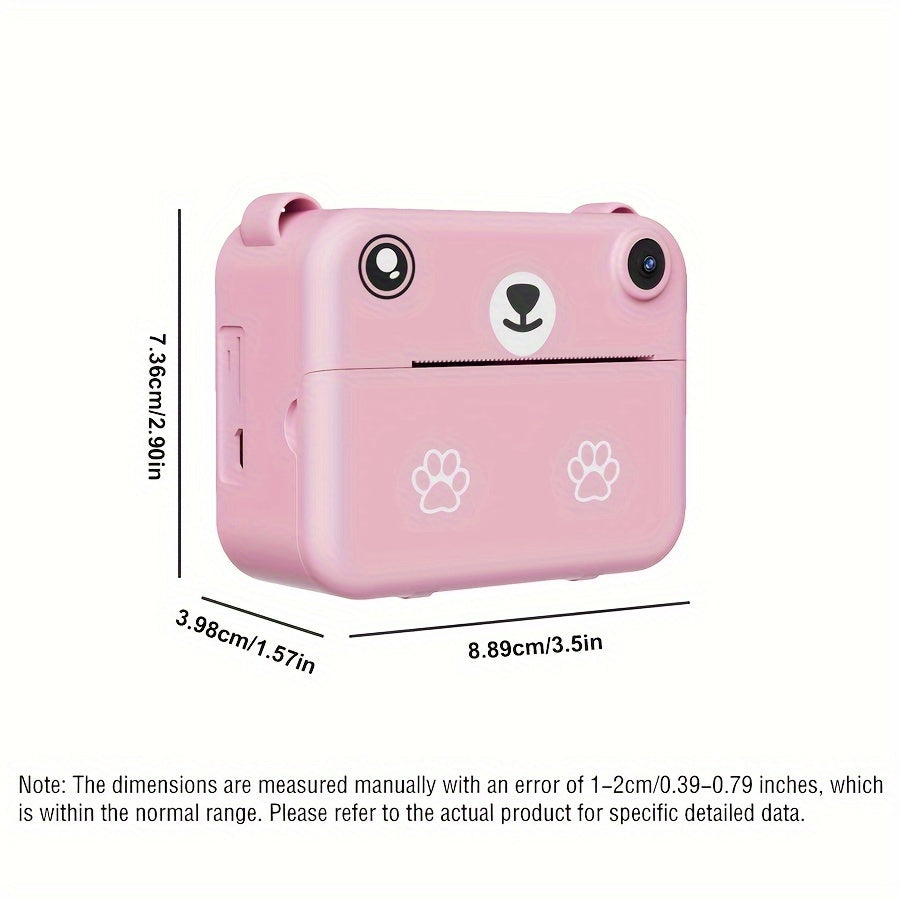 Kids Instant Print Camera with USB Charging, 720p IPS Screen,
