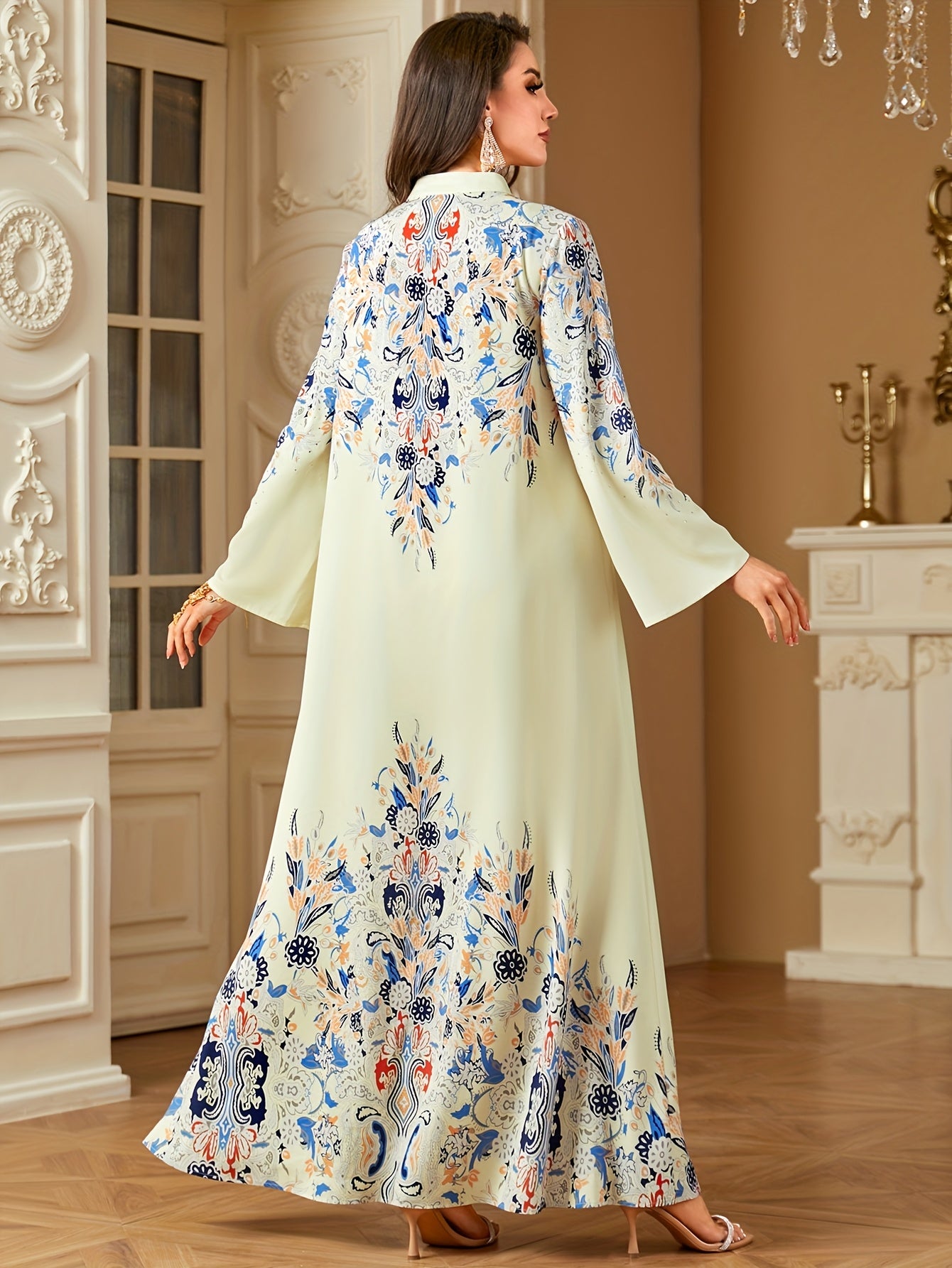 [Pearl A-Line Dress] Cute A-Line Long Sleeve Dress./MH