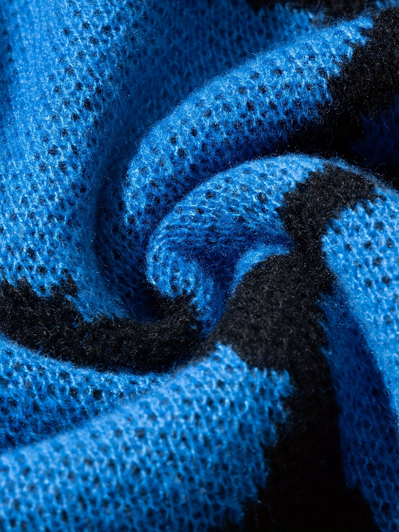 Trendy Pattern Knitted Sweater, Men's Casual Warm Slightly Stretch.