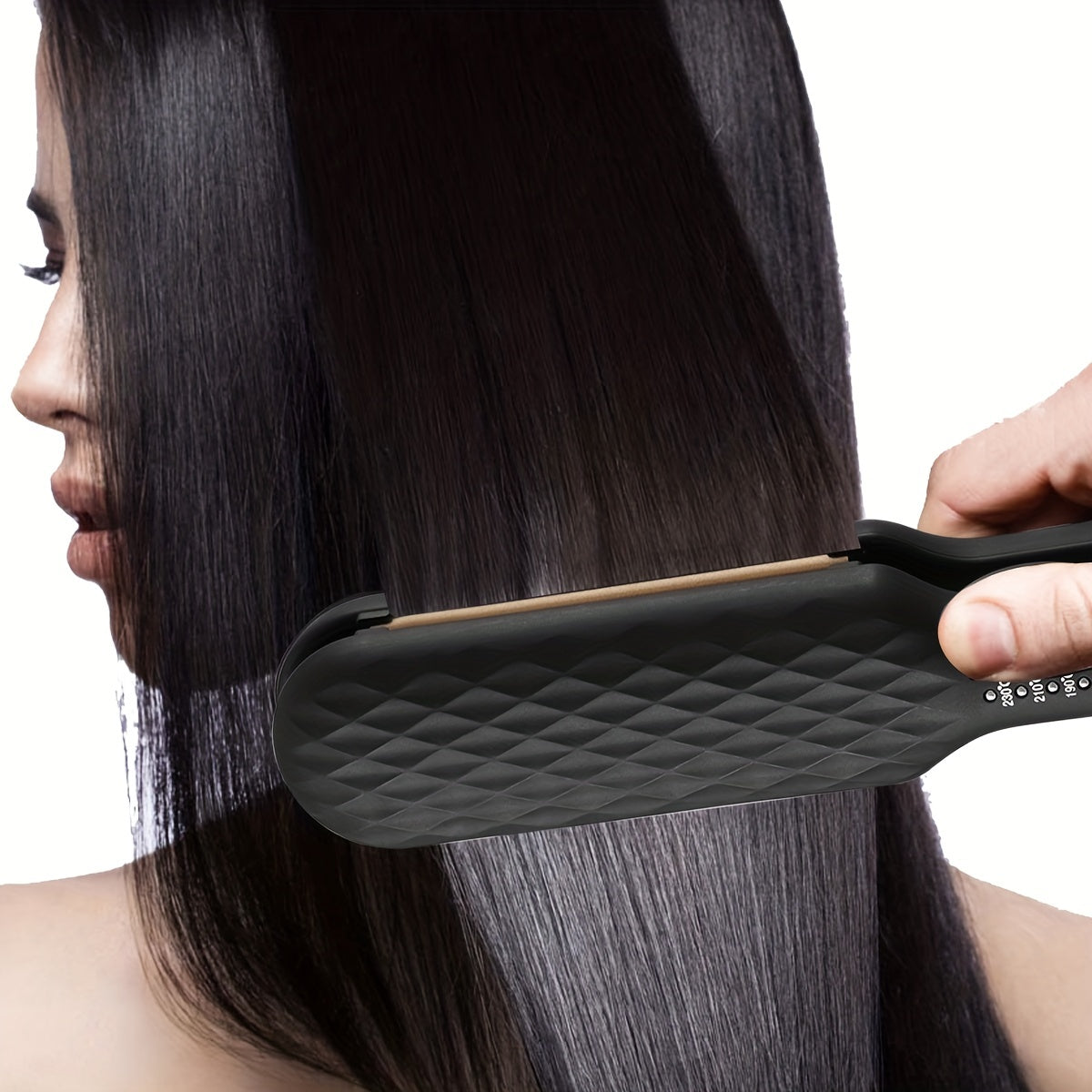 CRASTS 2-in-1 Straightening & Curling Iron with Dual Plates,