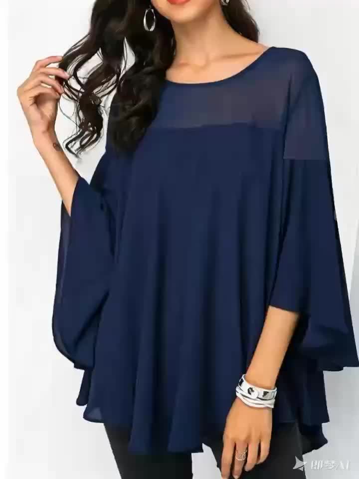 Plus Size Women's Casual Shirt - Vibrant Green Short Sleeve.