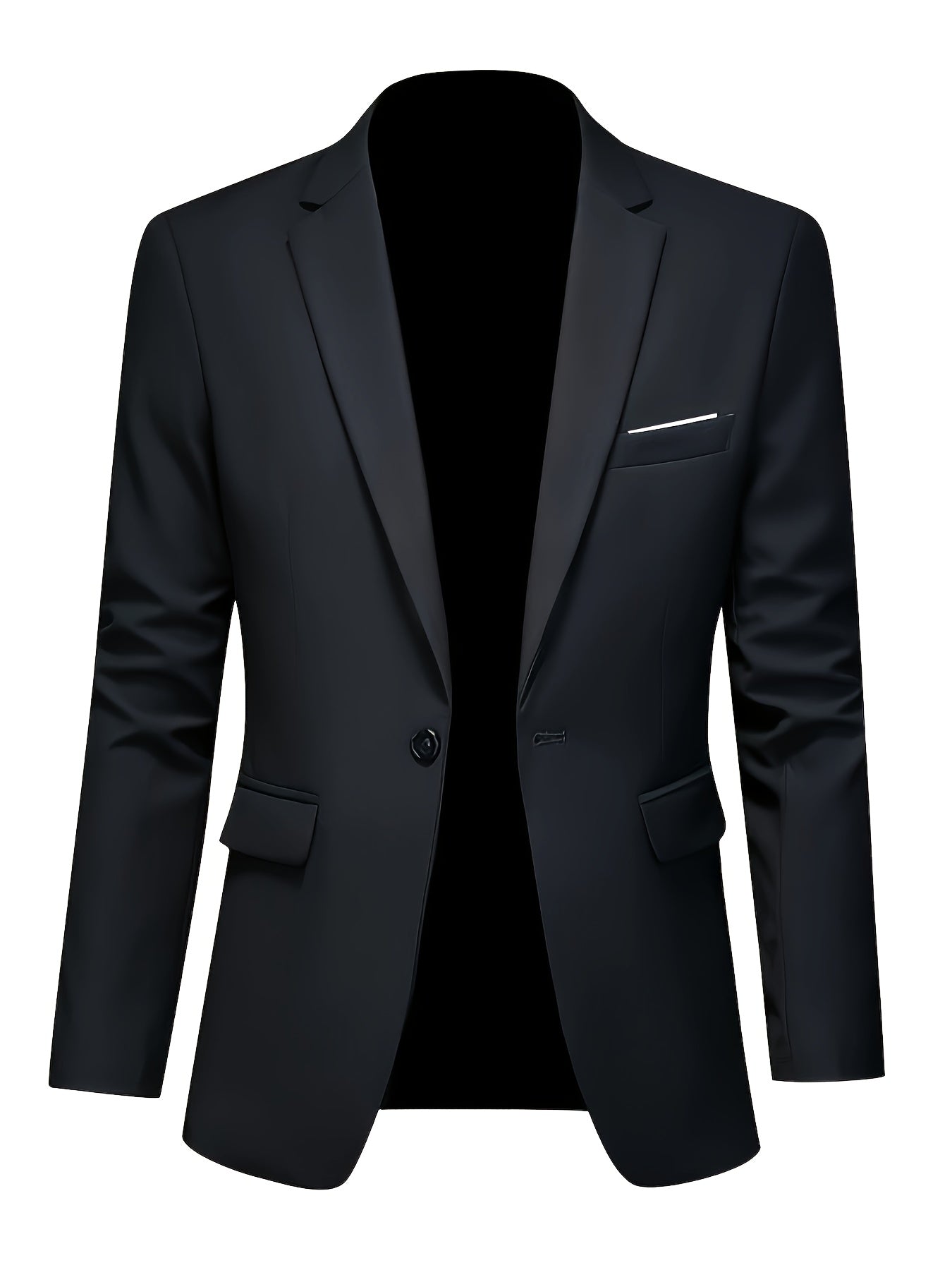 Men's Lightweight Tailored Single-Breasted Jacket.