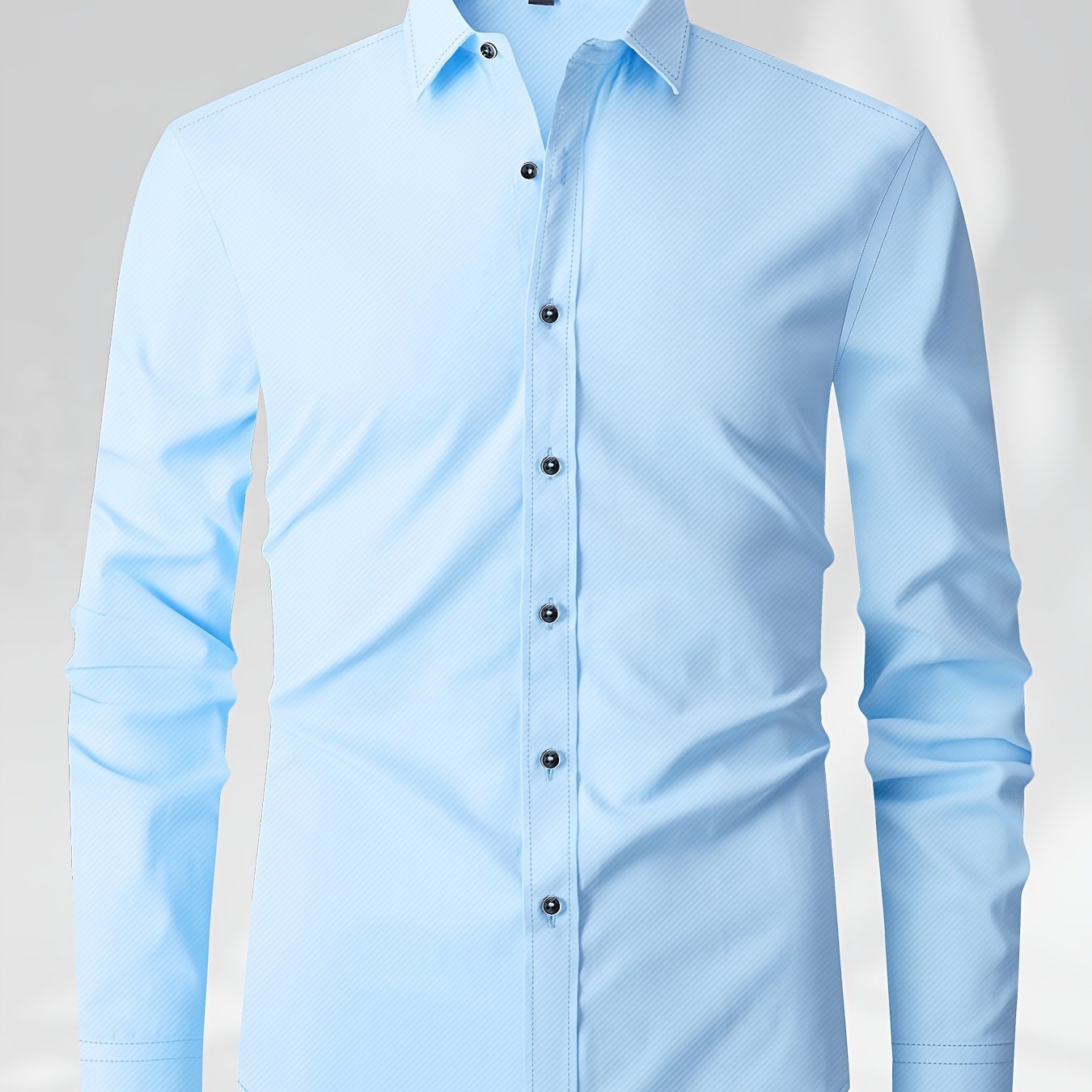 Men's Patchwork Lapel Collar Design Dress Shirts With Chest Pocket,