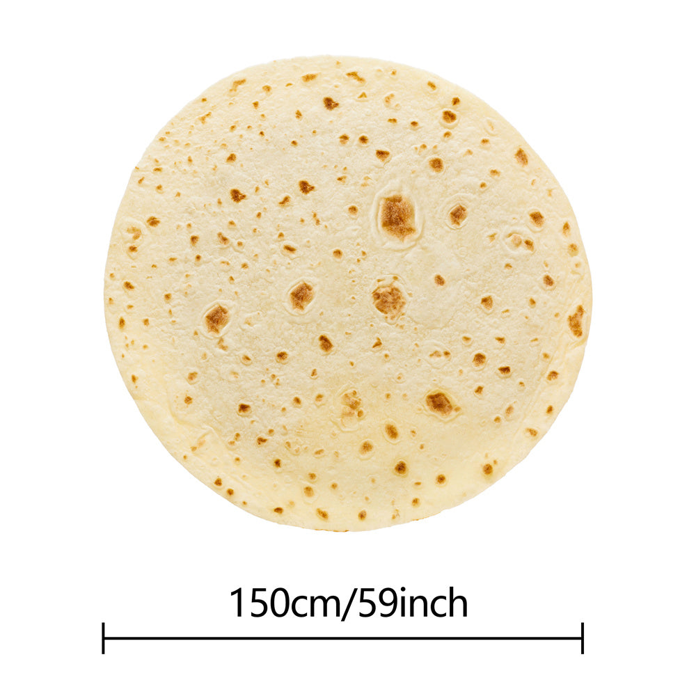 1pc Tortilla Blanket Pepperoni Pizza Blanket Realistic Donut Blanket Food Throw Blanket, Personalized Gift Blanket, Soft And Comfortable Facecloth Round Blanket Cookies Blanket Novelty Realistic Cookies Throw Blanket