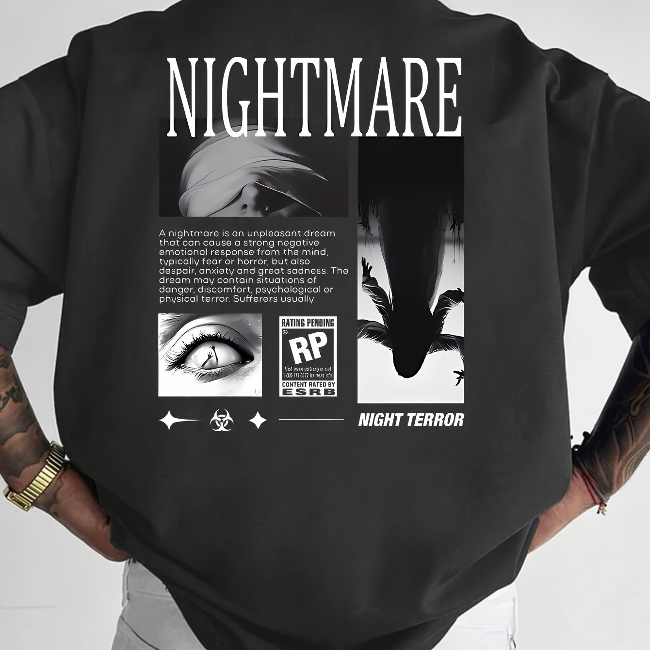 Men's Graphic Design Crew Neck T-shirt, Casual Comfy Tees T-shirts .