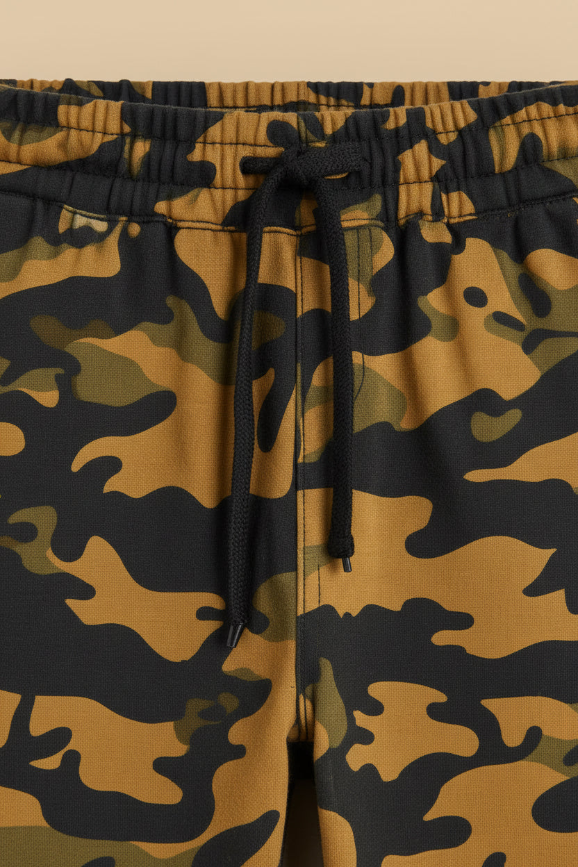 Children’s Camo Jogger Trousers Drawstring Camouflage | Sizes 1-8 Years | MH