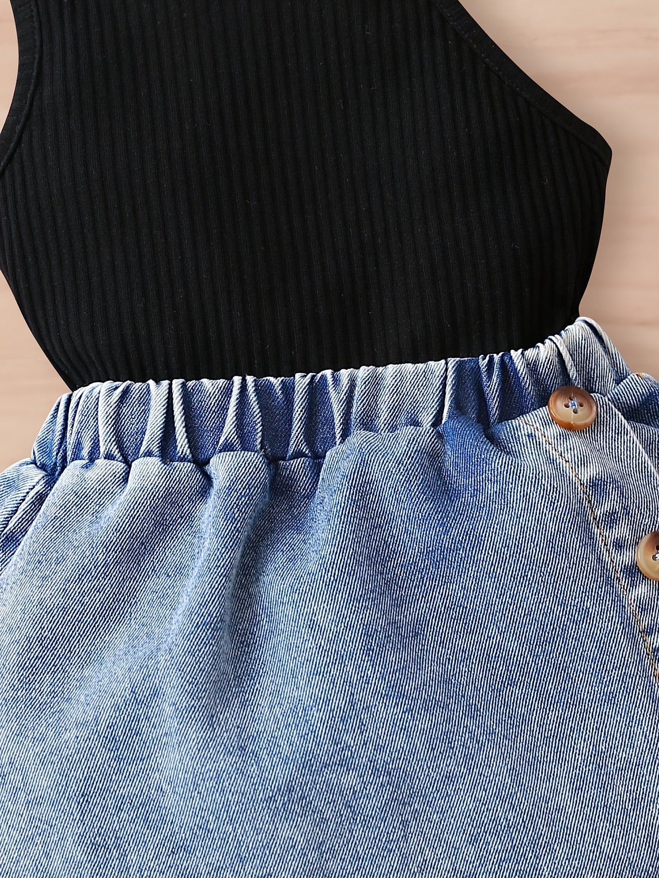 Baby Girls Baby Summer Outing Fashion Elegant Off Shoulder Style Slim Round Neck.