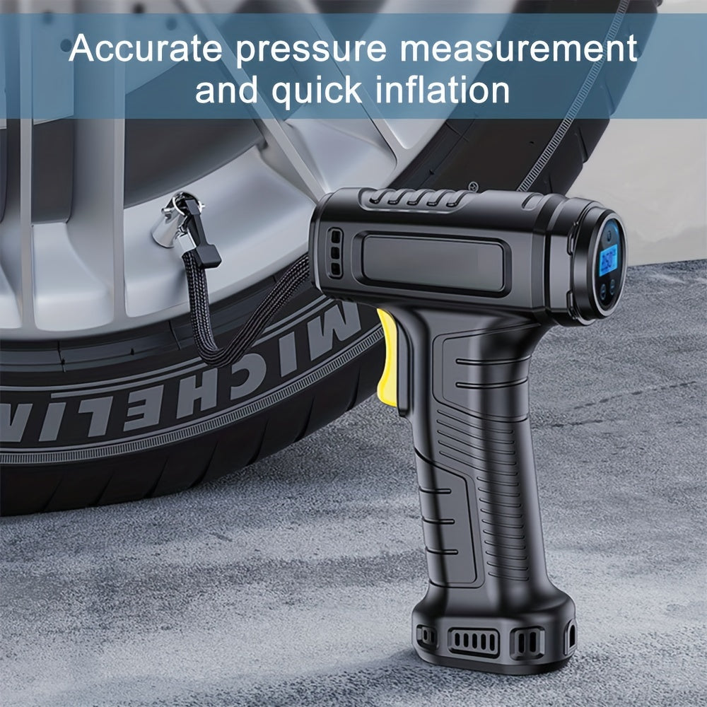 120W Portable Car Tire Air Compressor With LED Light