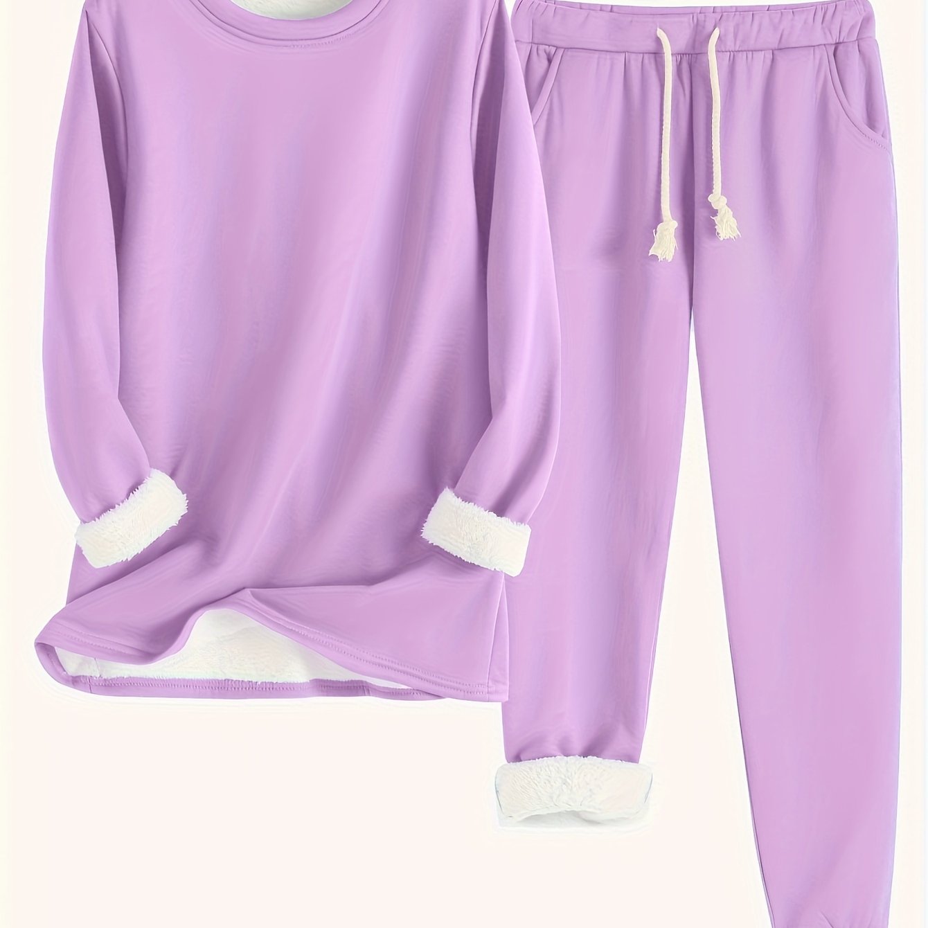 Cozy Fleece-Lined Women's Clothing Set