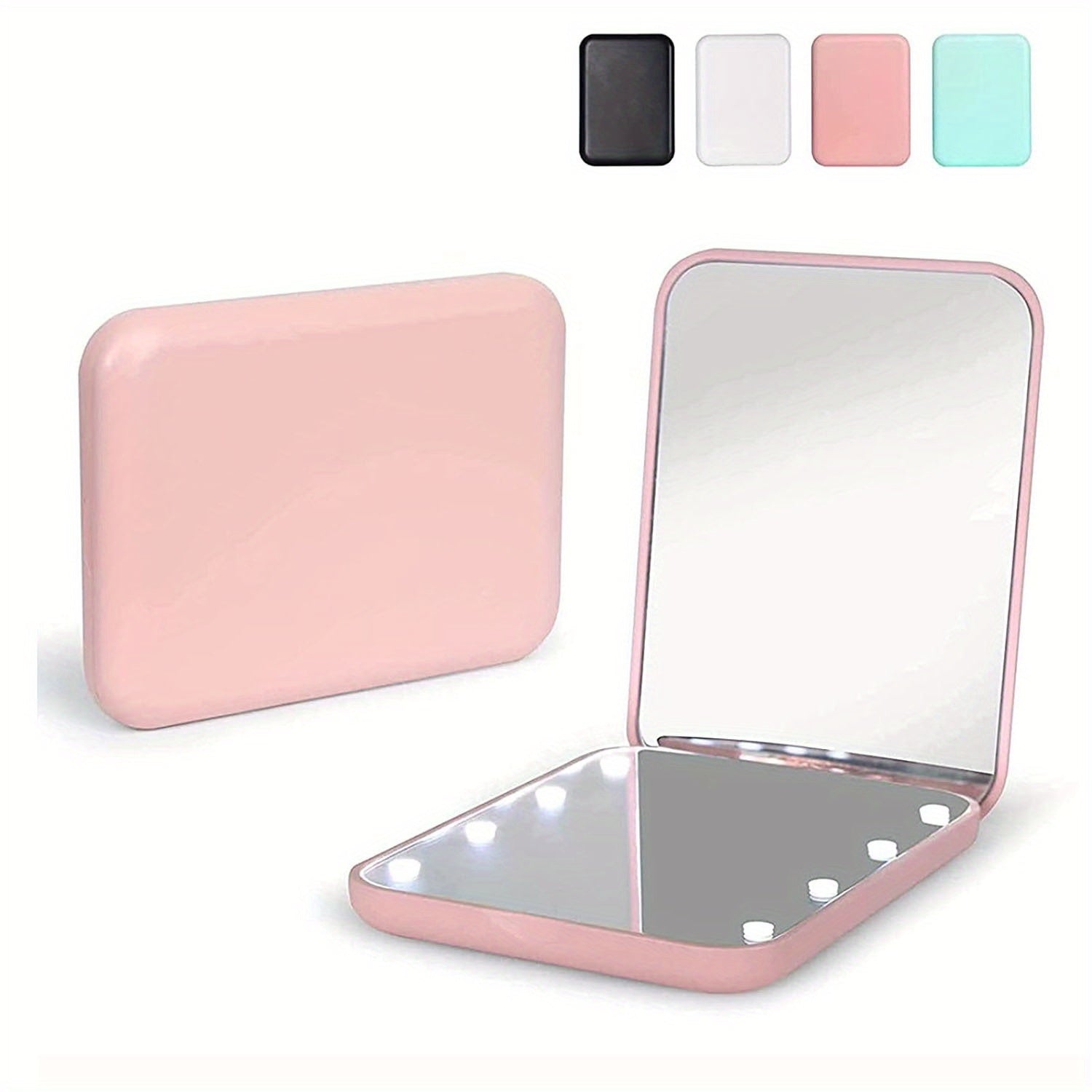 LED Pocket Makeup Mirror, 1X/3X Magnified LED Mini Compact