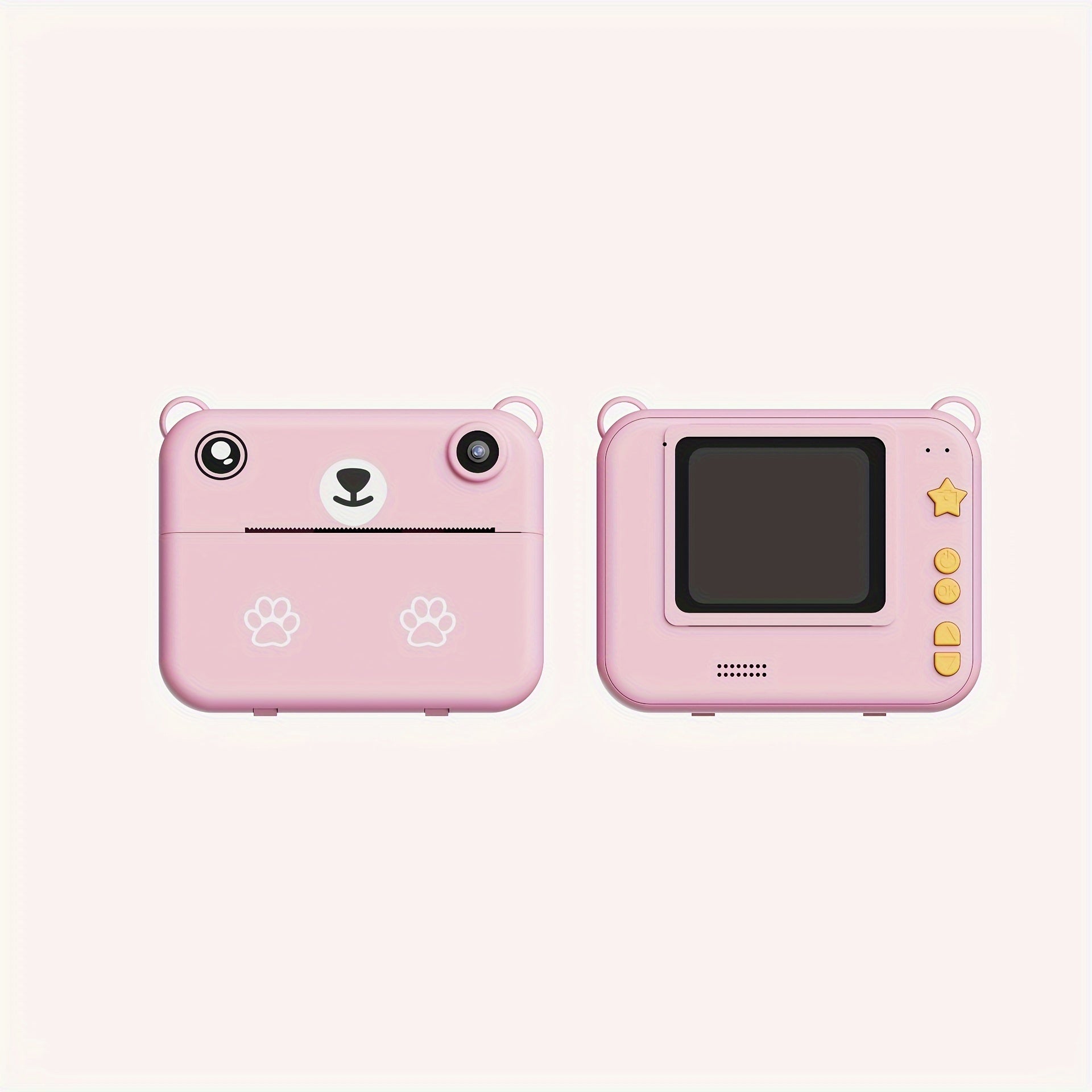 Kids Instant Print Camera with USB Charging, 720p IPS Screen,
