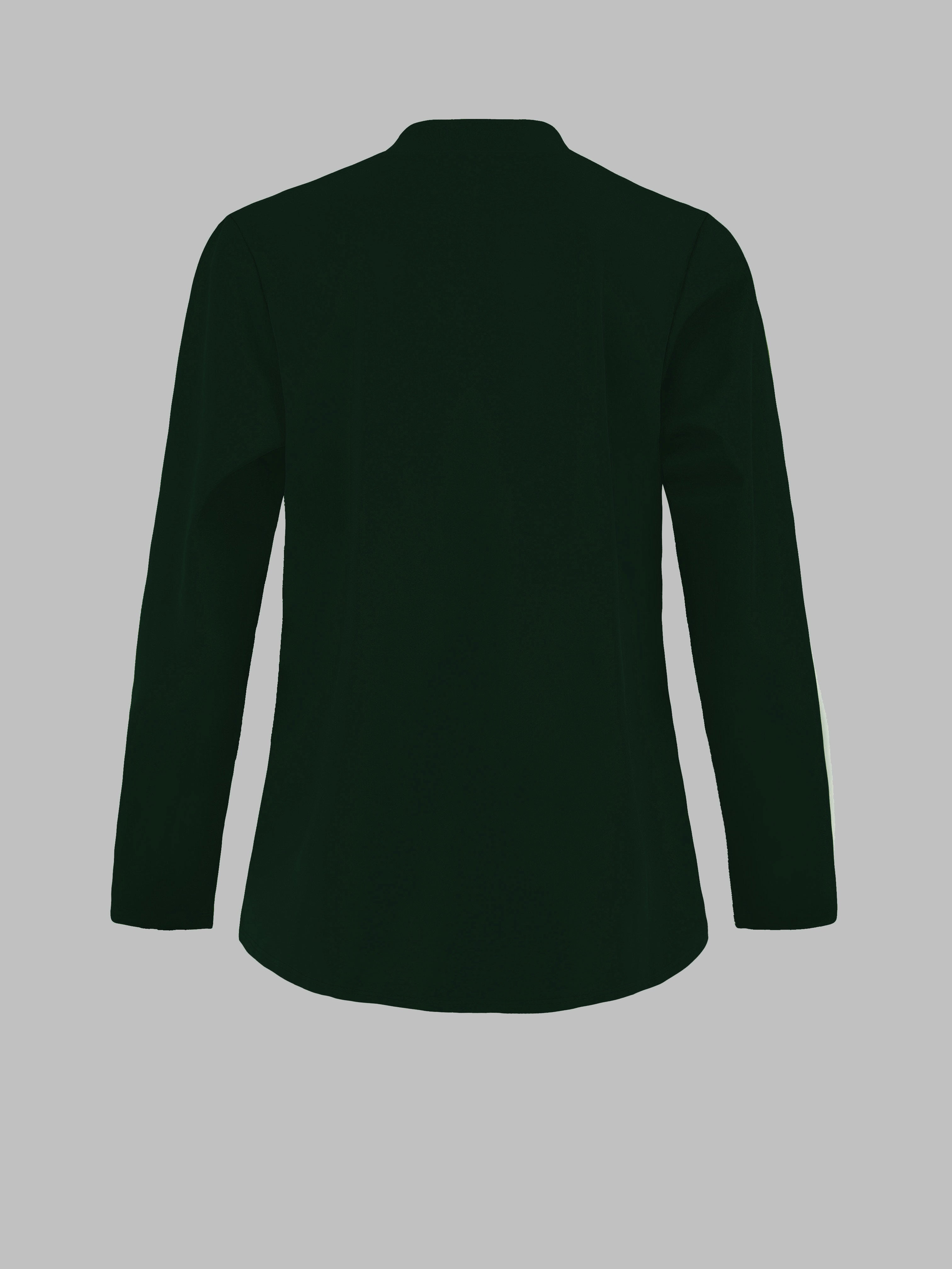 Solid Open Front Blazer, Casual Long Sleeve Blazer For Office,