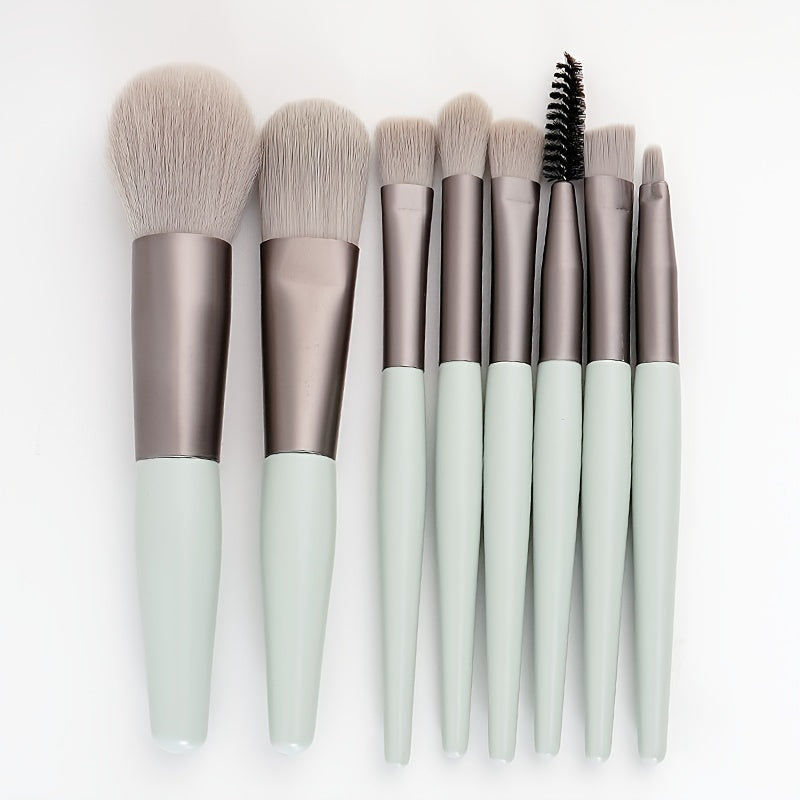Makeup Brushes/Bags, 8pcs Portable Soft Makeup Brushes Set for Eyeshadow Foundation Powder Concealer Lip Blush Makeup (Multicolor with Bag) - Gift Set Mother'S Day Gift